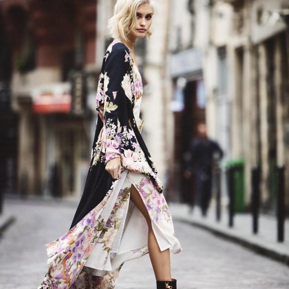 Spell and the Gypsy reversible kimono blue skies